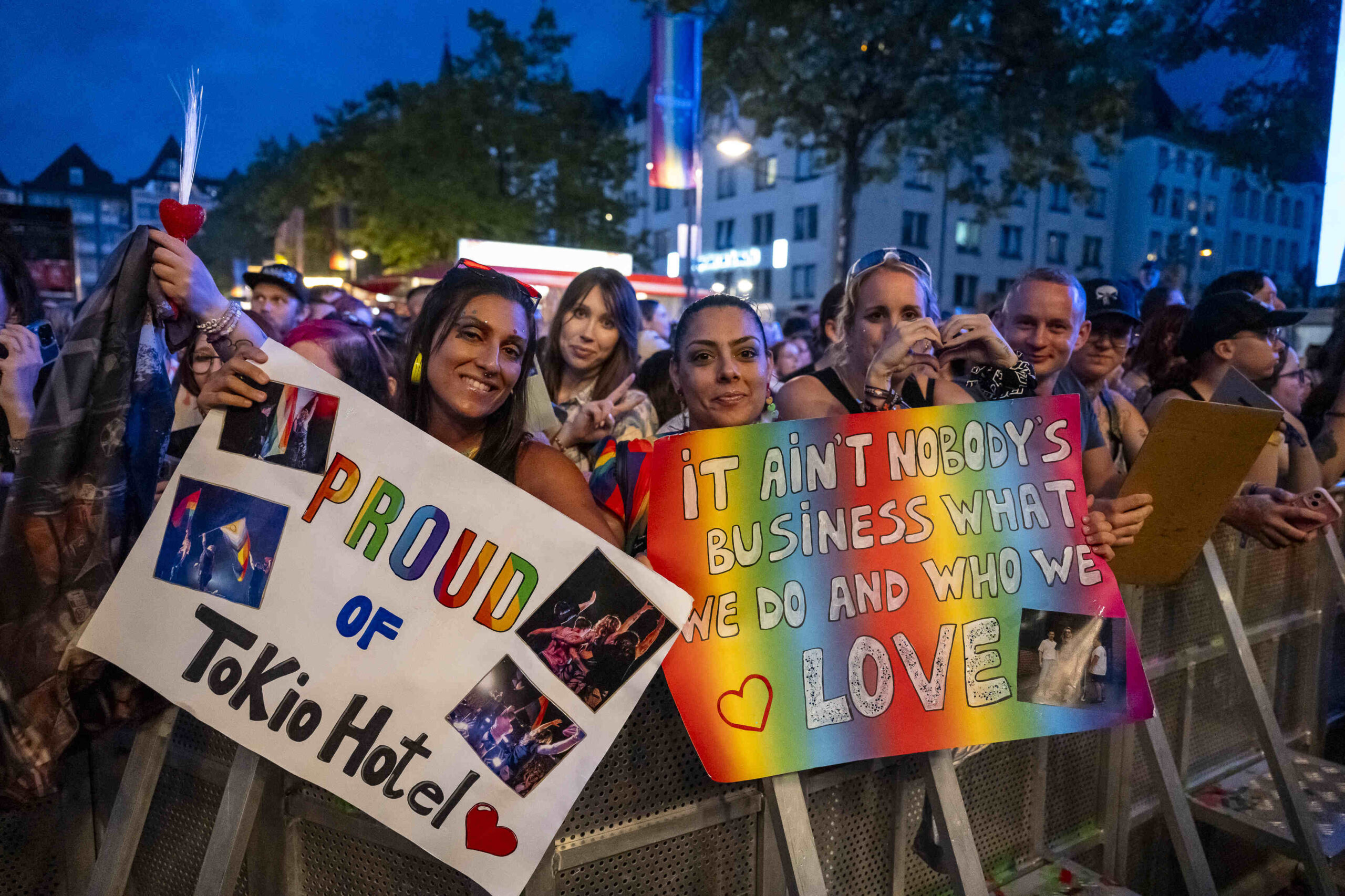 Bill Kaulitz ( Sänger), Tokio Hotel rockt den Heumarkt bei der Cologne Pride, Köln, Heumarkt, 20.07.2024, Foto: Alexander Franz