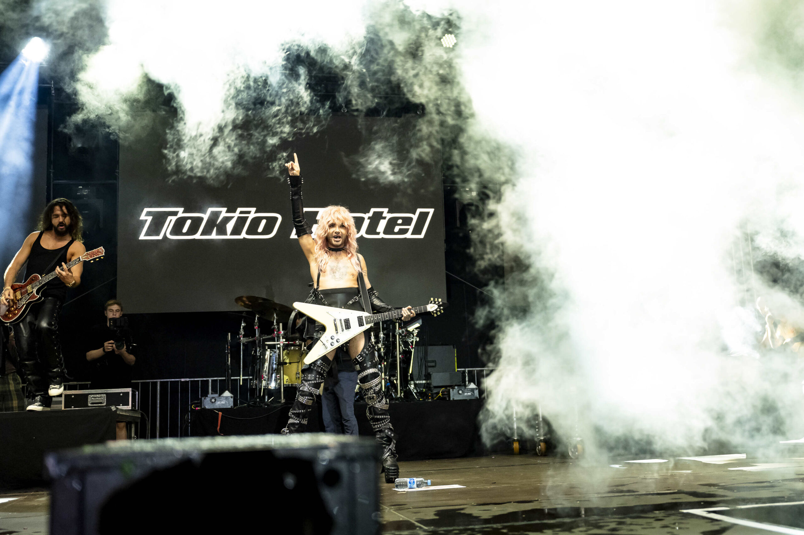 Bill Kaulitz ( Sänger), Tokio Hotel rockt den Heumarkt bei der Cologne Pride, Köln, Heumarkt, 20.07.2024, Foto: Alexander Franz