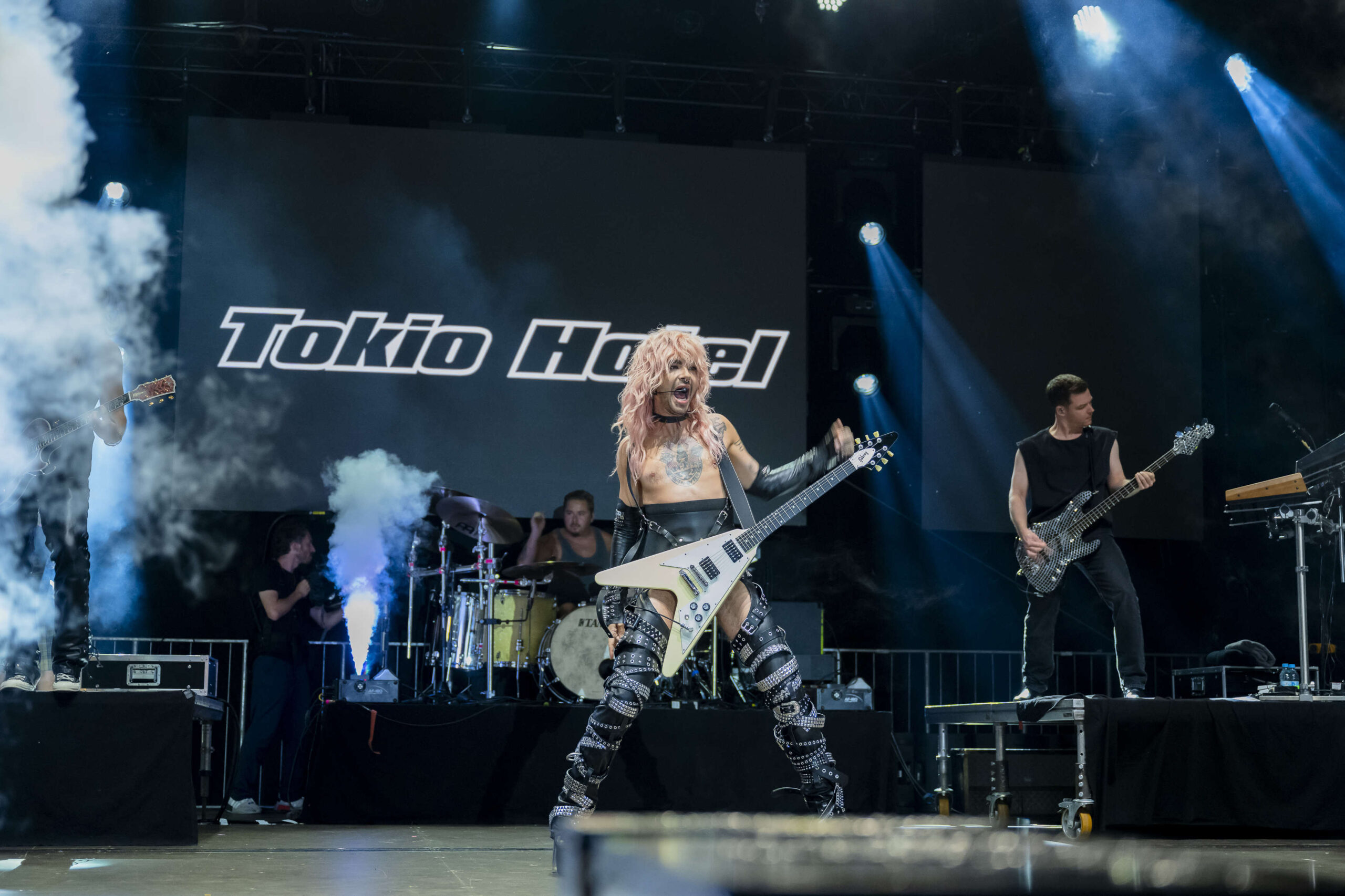 Bill Kaulitz ( Sänger), Tokio Hotel rockt den Heumarkt bei der Cologne Pride, Köln, Heumarkt, 20.07.2024, Foto: Alexander Franz