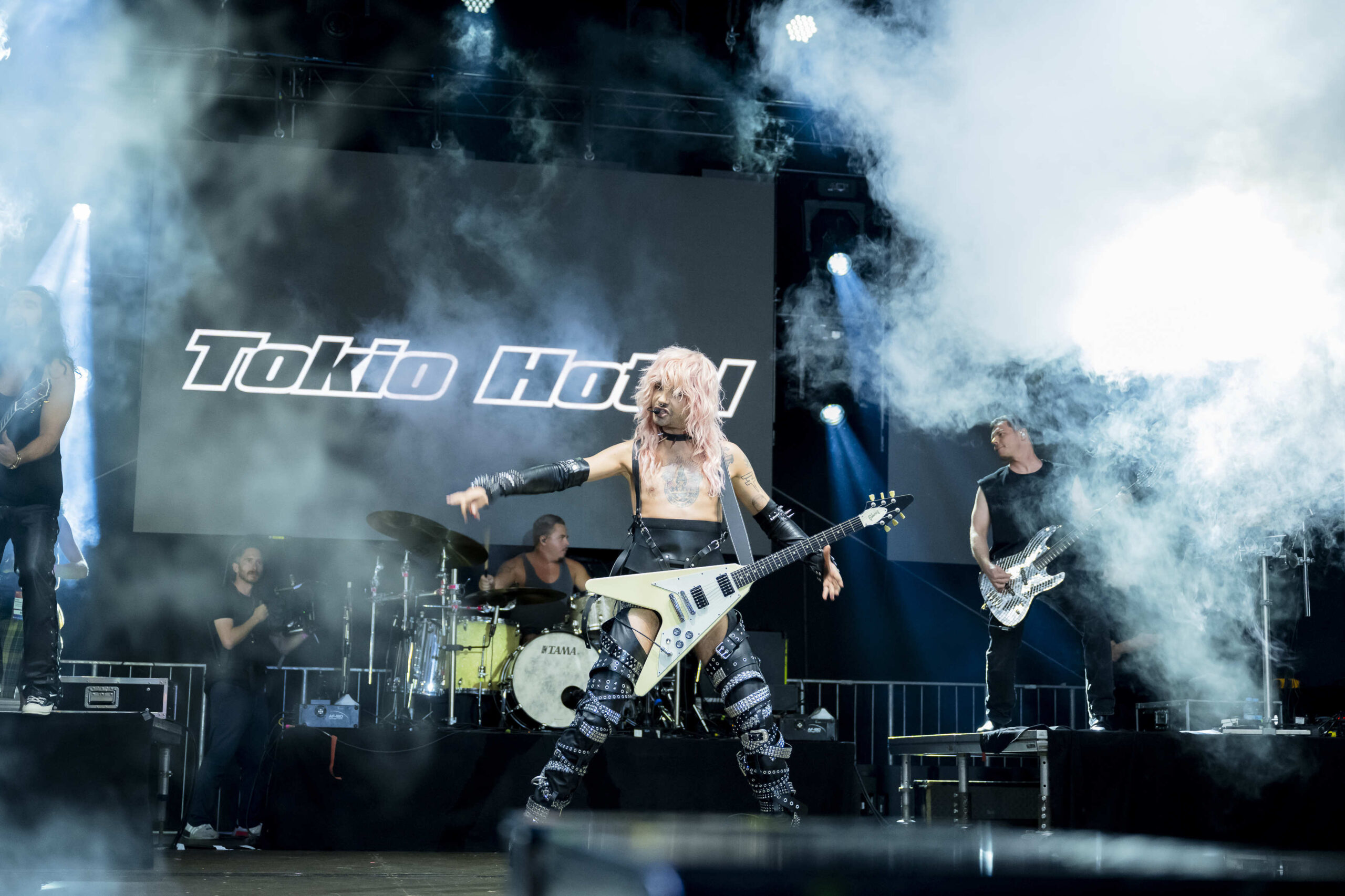 Bill Kaulitz ( Sänger), Tokio Hotel rockt den Heumarkt bei der Cologne Pride, Köln, Heumarkt, 20.07.2024, Foto: Alexander Franz