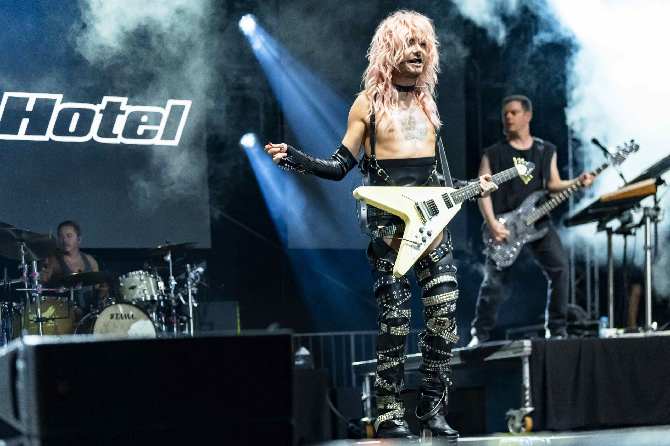 Bill Kaulitz ( Sänger), Tokio Hotel rockt den Heumarkt bei der Cologne Pride, Köln, Heumarkt, 20.07.2024, Foto: Alexander Franz